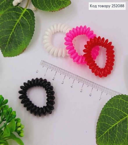 Резинка пружинка, 3см, глянцевая, цвета в ассортименте. 252088 фото 2