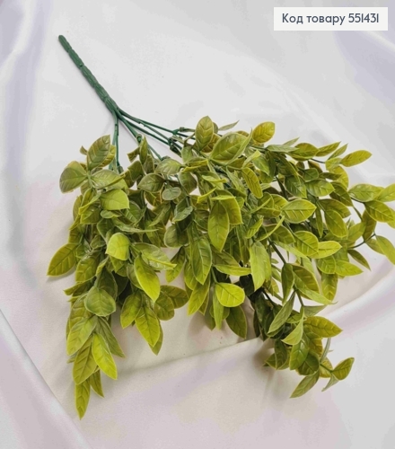 Искусственная композиция Декоративная Зелень, СВЕТ-ЗЕЛЕНОГО цвета, 7 веточек, высота 35см 551431 фото 3