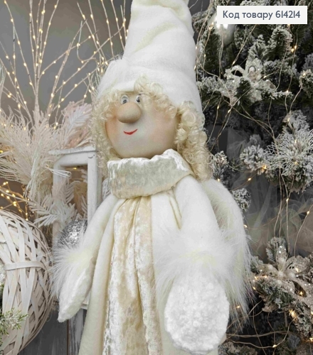 Дівчинка-Янгол в БІЛОМУ вбранні, 98см, ручна робота, Україна 614214 фото 2