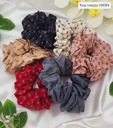 Резинка "Діор", тканина об'ємна, в асорт. 241084 фото 2