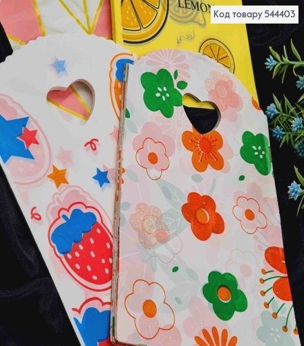Пакет полиэтиленовый, "Цветок", "Геометрия", "Фрукты" в ассортименте, 50шт/уп, 20*13см 544403 фото 3