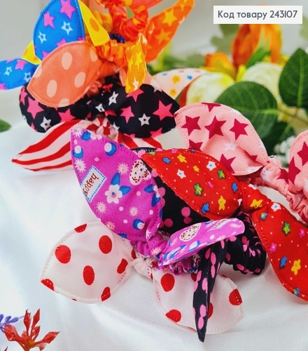 Резинка 5,5см жатка СОЛОХА яскрава  в асорт. 243107 фото 2