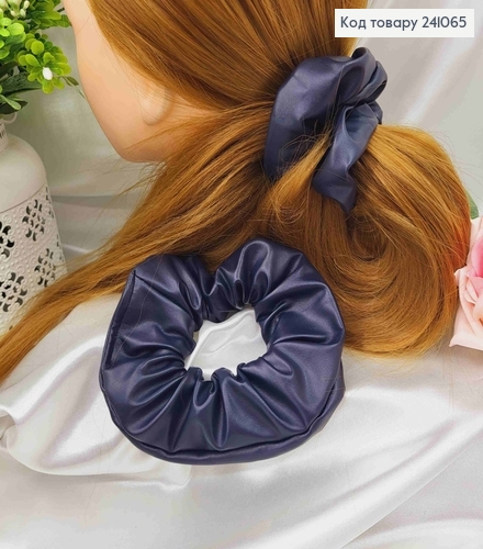 Резинка ЕКОшкіра 11см, ТЕМНО-СИНЯ, ручна робота, Україна 241065 фото 2