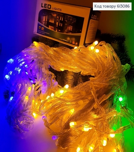 Гирлянда Водопад белая проволока 3*2,8 320 LED цветная 613086 фото 5