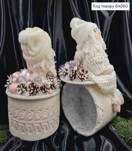 Коробка (20*14см)АИВОРИ с крышкой БЕЛАЯ КУКЛА (высот.23см),ручная работа, Украина 614260 фото 2