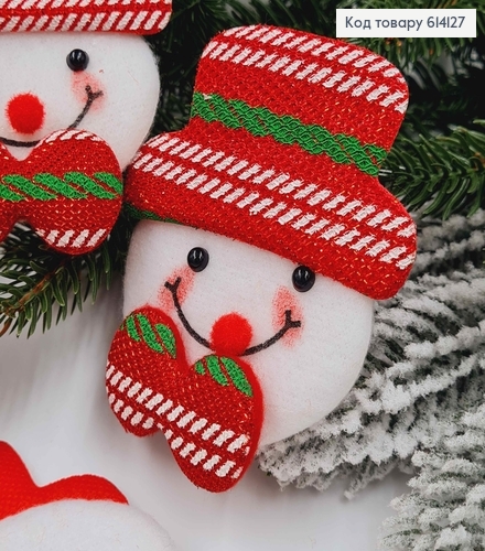 Шитая игрушка на елку, Снежка в шляпу, 8,5*7см 614127 фото 2