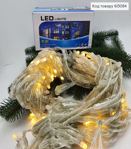 Гирлянда Водопад белая проволока 3*2,8 320 LED белая тепло 613084 фото 2