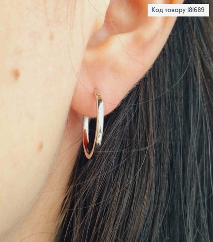 Серьги кольца Классические, диаметр 1,8см, Xuping 181689 фото 3