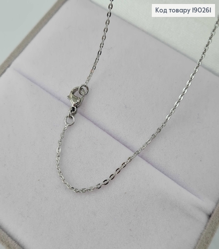 Цепочка родированая, якорное плетение 45см Xuping 190261 фото 2