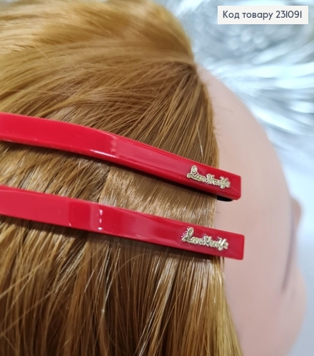 Заколка невидимка металл 6,4 см разноцветная 2 шт / уп 231091 фото 2