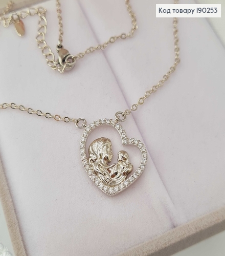 Цепочка родовая, с подвеской Мама и Ребенок, 40+5см Xuping 190253 фото 2