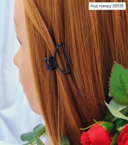 Краб металл, полукруг, 2,5см, черного цвета 215535 фото 3