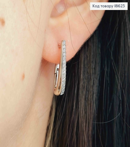 Серьги стрелы украшены Блестящими камнями, 2,1см, англ. застежка XUPING 181623 фото 3