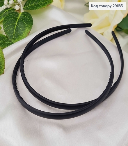 Обруч пластик, черный матовый, 0,5см 291183 фото 2