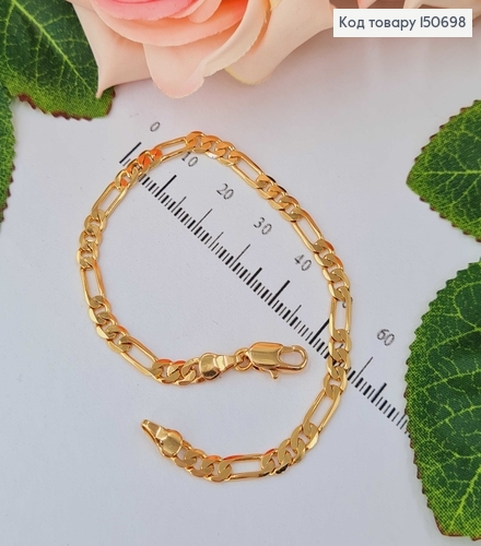 Браслет плетение картье, дл. 19см. Xuping 18K 150698 фото 2