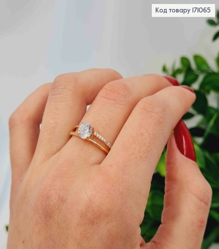 Кольцо украшено Яркими камнями, Xuping 18К 171065 фото 3