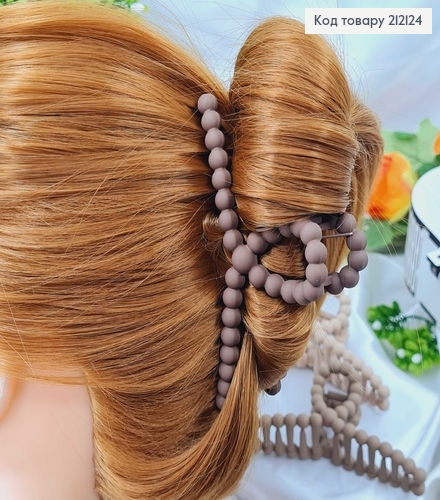 Краб пластик матовый 11,5 ПЕТЛЯ в асорт. (коричневые тона) 212124 фото 2