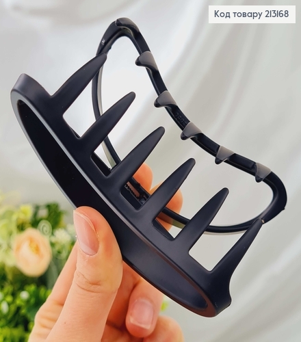 Краб каучук, чёрный матовый, полумесяц, 9,5см. 213168 фото 2