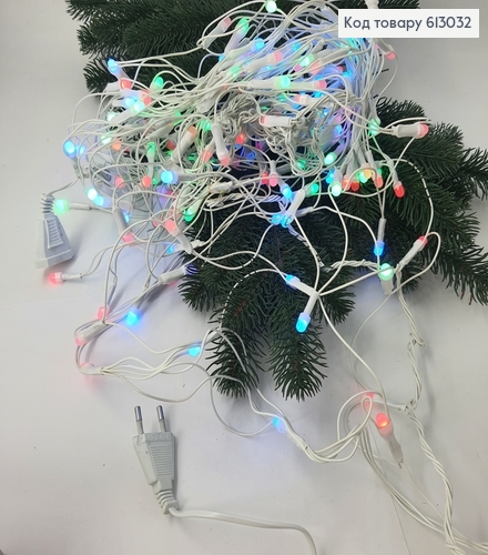 Гирлянда сетка белая проволока 5 м 160 LED цветная 613032 фото 2