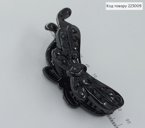 Заколка банан с цветами 11 см 223009 фото 2