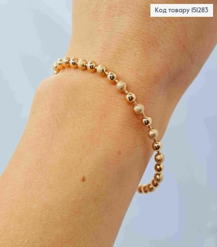 Браслет плетение из Бусин, длина 19см, Xuping 18К 151283 фото 2