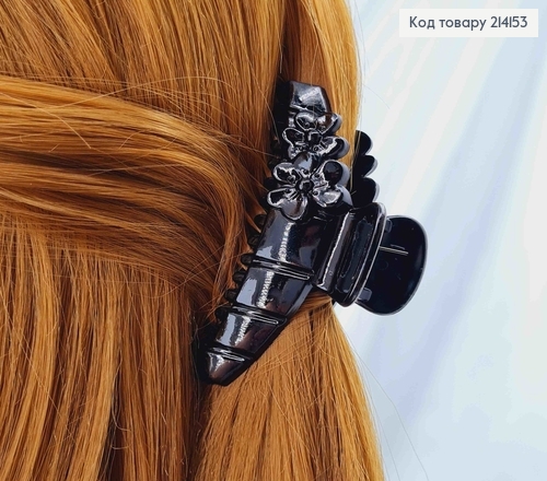 Краб пластик, глянцевый с цветочками и зубчиками, 7,5см. 214153 фото 3