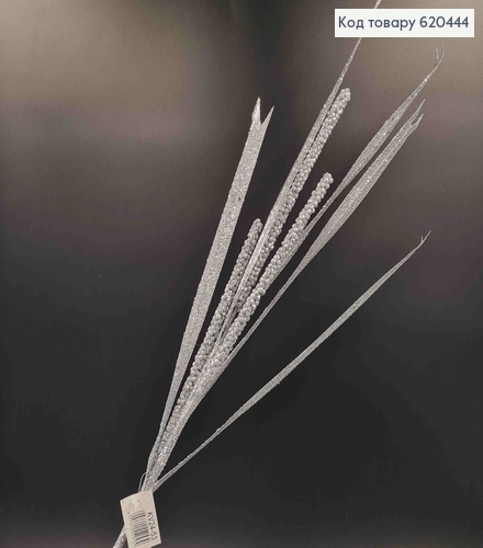Декоративный Камыш, СЕРЕБРО, блеск, 74см 620444 фото 2