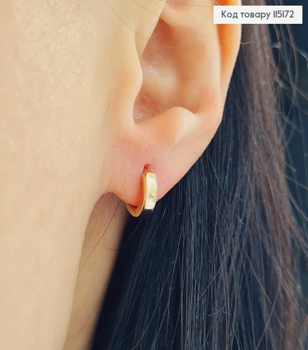 Серьги кольца, 0,4мм Xuping 18K 115172 фото 2