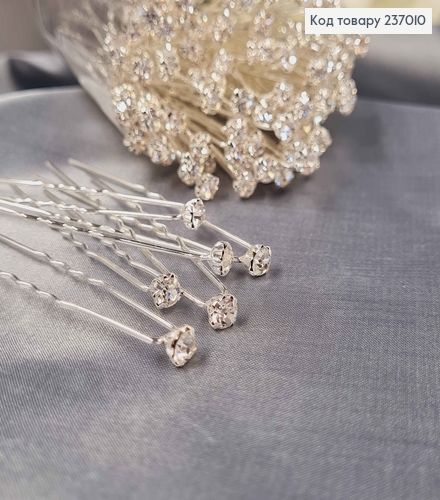 Шпилька - ухват с камнем 0,5см в огранке 237010 фото 2