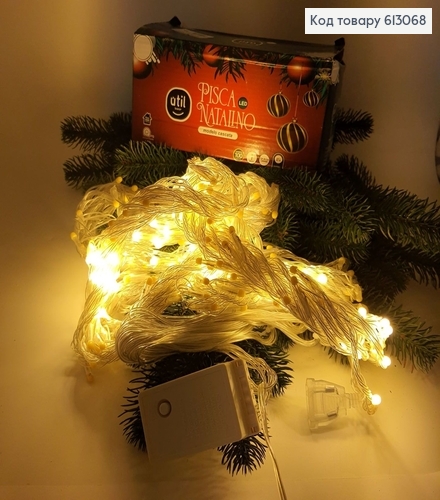 Гирлянда Водопад белая проволока 3*2 м 240 LED белая тепло 613068 фото 2