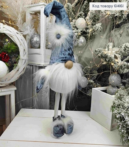 Гном "Скандинавський" в ГРАФІТОВІЙ шапці, 50-57см, ручна робота, Україна 614161 фото 2