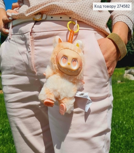 Брелок-сюрприз ЛАБУБУ, мягкая игрушка с коллекционной фигуркой "Biginto Energy Labubu", 15см 274582 фото 2