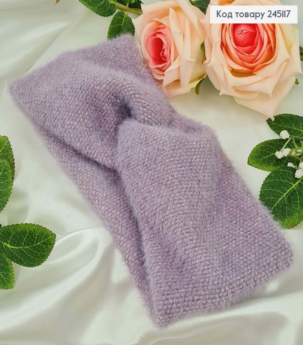 Пов'язка чалма, "Пушистик", якісна,м'яка, ФІОЛЕТОВОГО кольору, діаметр 50см, ширина 11см, Україна 275011 фото 3