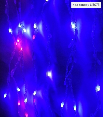 Гирлянда Водопад белая проволока 3*2 м 240 LED цветная 613073 фото 5