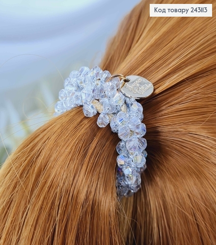 Резинка 5,5см з Перламутровим стіклярусом 243113 фото 2