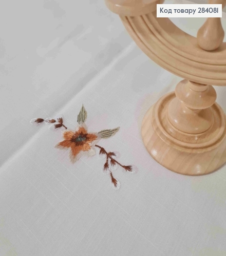 Пасхальная скатерть, "Лен", с вышивкой "Крашанки в Корзине", размер 120*150см 284081 фото 3