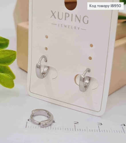 Серьги кольца, ширина 2мм, диаметр 1см, Xuping 181950 фото 2