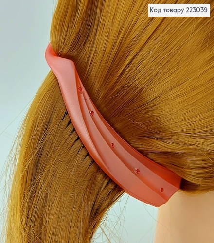 Заколка банан 11 см с камнями в асс. 223039 фото 2