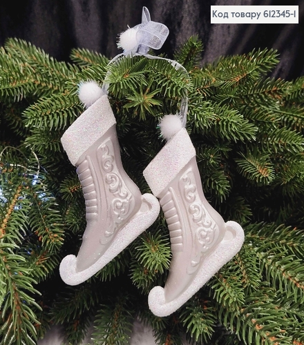 Новогодняя фигура (2шт) КОНЬКИ для фигурного катания, в ассортименте, размер 10*7см, Украина 612345-1 фото 2