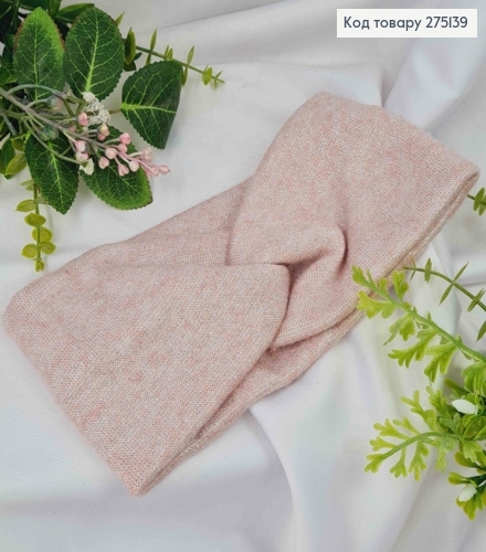 Повязка чалма с Люрексом, РОЗОВОГО цвета, 21*10см, ручная работа, Украина. 275139 фото 2