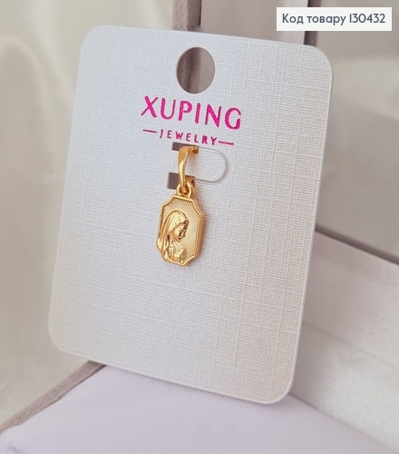 Иконка Божья Матерь в молитве, 1*0,7см, Xuping 18К 130432 фото 2