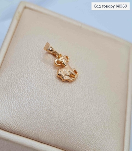 Кулон, знак зодиака "ОВЕН", 1,1см, Xuping 18К 141069 фото 2
