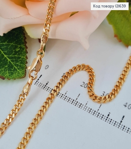 Цепочка Панцирное плетение, ширина 4мм, длина 50см Xuping 18K 121639 фото 3
