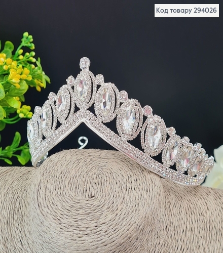 Диадема свадебная Королевска с камнями 294026 фото 2