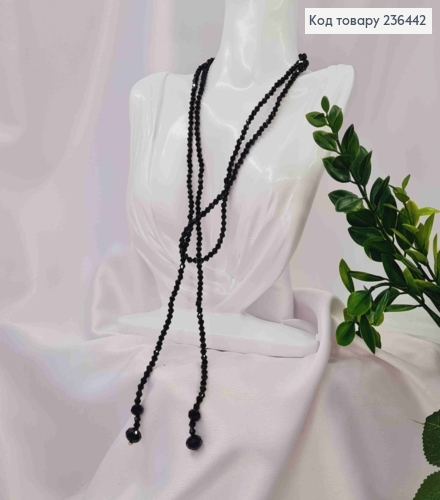 Бижутерия на шею из Бусин, 116см, Черного цвета, Handmade 236442 фото 2